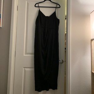 Express Black Satin Dress